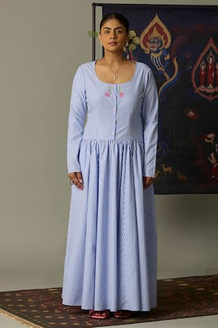 Quod Striped Brooks Dress 