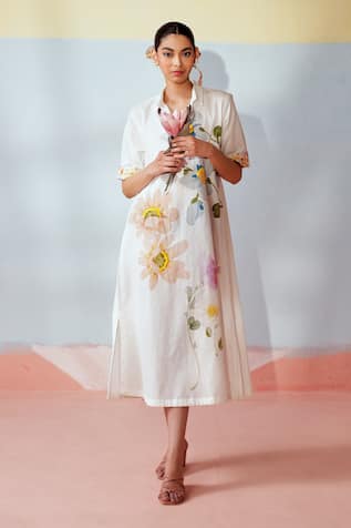Rainas Floral Symphony Dress 