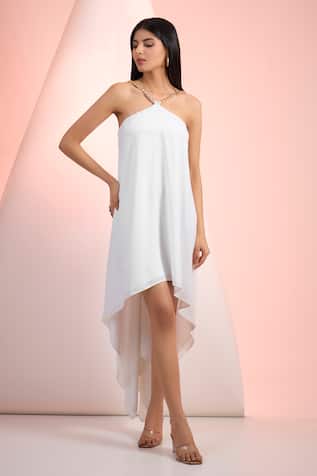 Mandira Wirk Resort Floral Off-Shoulder Solid Dress 