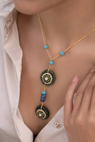 Joules by Radhika Zunaira Gold Finish Designer Necklace 