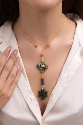 Joules by Radhika Trisha Multicolor Designer Necklace 