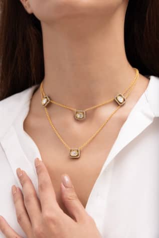 Joules by Radhika Gold Finish Ravika Necklace 