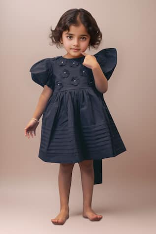 Black Bow Frock for Girls 