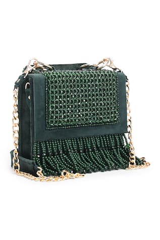 Amara Crystal Green Bag 