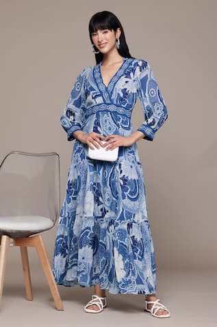 Ritu Kumar Floriant Print Long Dress 