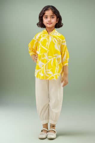 Pine Print Kurta Set 