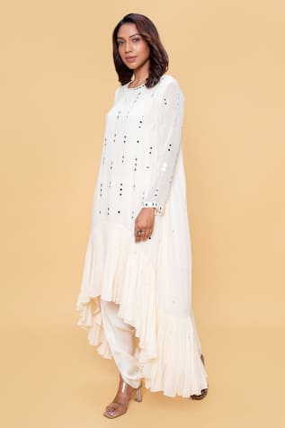 Sajeda A Lehry Designer Hand Embroidered Kurta Set 