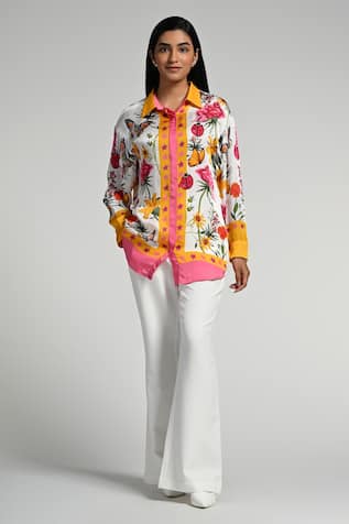 Taroob Fleur de Reve Silk Shirt 
