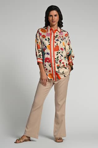 Taroob Bageecha Silk Shirt 