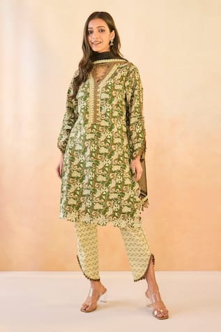 Nero India Black Mul Chanderi Dupatta 