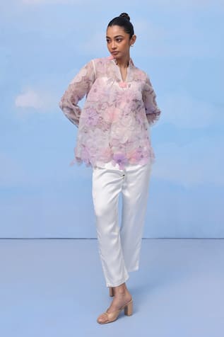 COUCHÉ BY ANANDINI Peonies Perfection Floral Shirt 