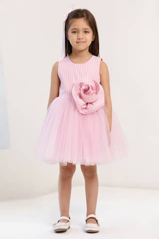 Pnk Isha Arora (Pink) Sugar Stripe Swirl Dress 