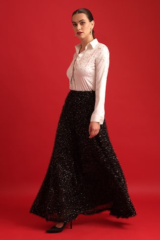 Dev And Viv Black Designer Skirt 