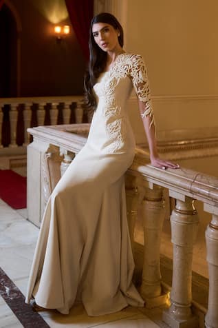 Supria Munjal Whisper White Designer Gown 