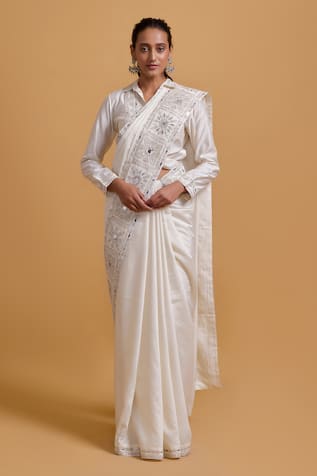 Gulabo By Abu Sandeep Designer Modal Chanderi Saree 