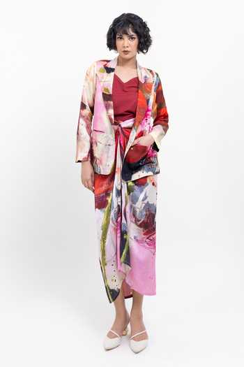 Pop Sugar Multicolor Printed Blazer 