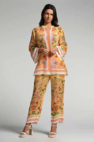 Taroob Floral Utopia Tunic Set 