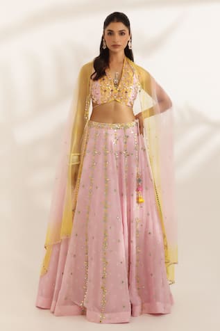 Manisha Soni Couture Designer Bandhani Lehenga Set 