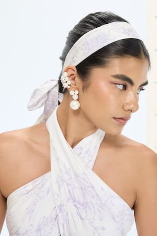 Ekaya Banaras Designer Handwoven Silk Scarf 