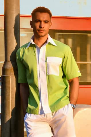 Therealb Green Designer Shirt 