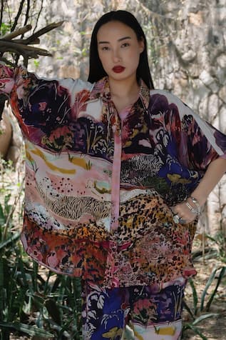 Amka Designer Jordan Rose Pink Shirt 