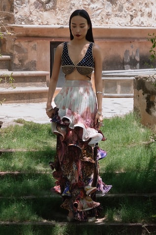 Amka Artichoke Rose Pink Skirt 