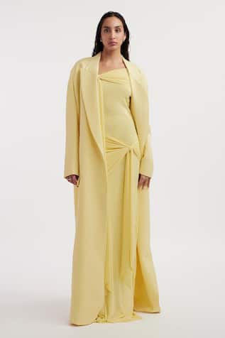 Deme By Gabriella Heloise Solid Long Jacket 