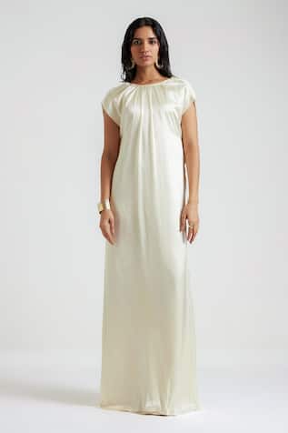Deme By Gabriella Lea Cowl Back Neck Gown 