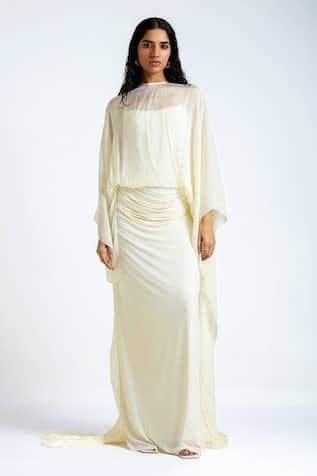 Deme By Gabriella Francesca Draped Gown 