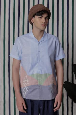 Lacquer Embassy Pastel Color Block Shirt 