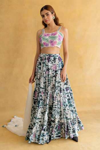 Shachi Sood Twilight Taar Floral Lehenga Set 