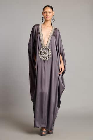 Siddartha Tytler Charcoal Mandala Kaftan 