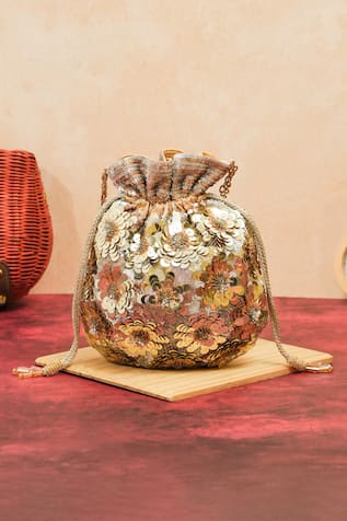 The Purple Sack Polma Flower Potli 