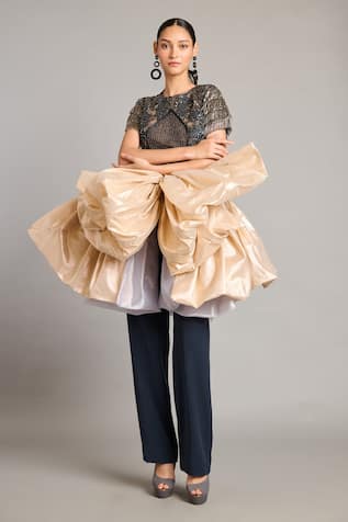 Siddartha Tytler Gold Steel Bow Belt 