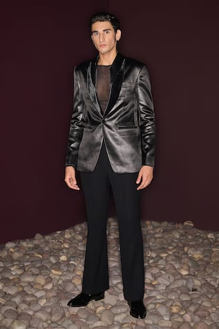 Contrast By Parth Designer Elan Tuxedo Set 