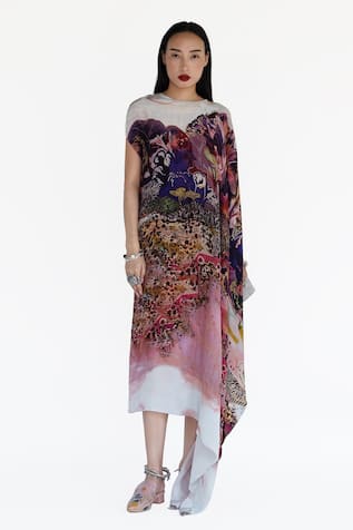 Designer Tareli Kaftan in Rose Pink 