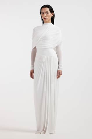Deme By Gabriella Designer Valeria White Dress 