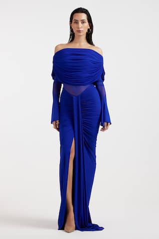 Deme By Gabriella Royal Blue Designer Gown 