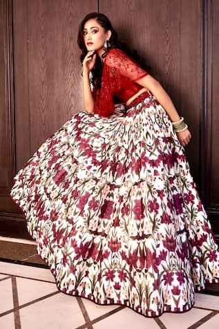 Rashika Sharma Saanjh Silk Printed Lehenga Set 