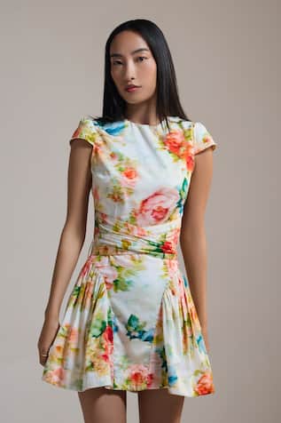 Floral Print Petal Rush Mini Dress 
