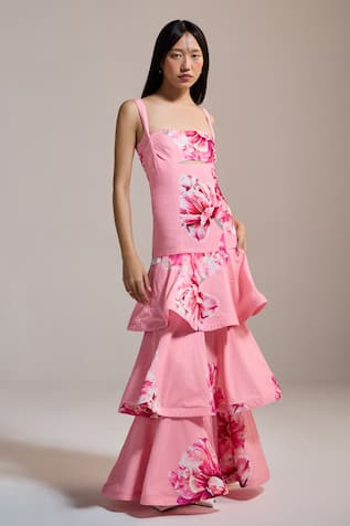 THE IASO Peony Cascade Dress 