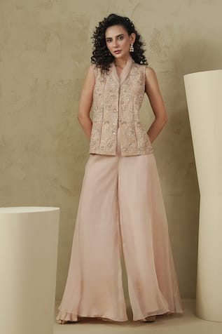 Kesar Studio Designer Silk Street Jacket & Pant Set 