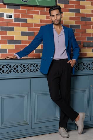 Hilo Design Teal Blue Smart-Casual Blazer Co-ord Set 