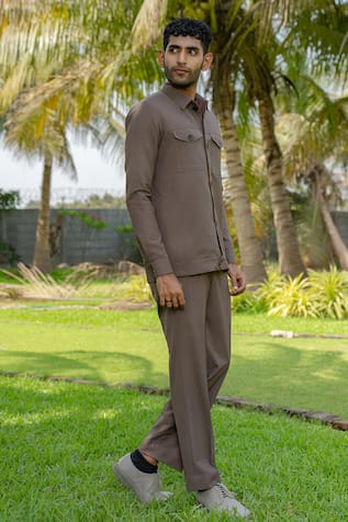 Hilo Design Azure Brown Shacket 