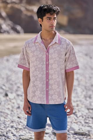 Dash And Dot Reversible Madras Check Shirt 