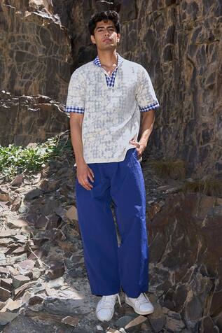 Dash And Dot Reversible Madras Check Polo 