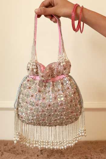 The Tan Clan Sehaj Tasselled Potli Bag 