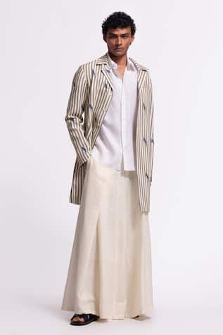 Balance by Rohit Bal Striped Linen Jacket 