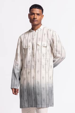Balance by Rohit Bal Ivory Ombre Designer Kurta 