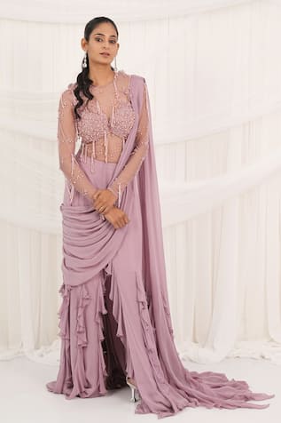 Aurouss Rose Embellished Bodysuit 